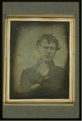 Robert Cornelius, self-portrait, 1839, is believed to be the earliest extant American portrait. Source: Library of Congress